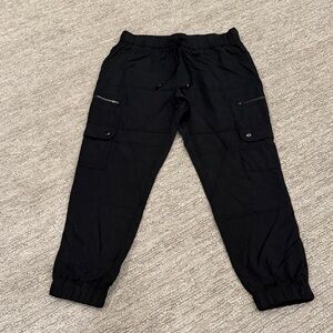 Banana Republic Black Cargo Joggers